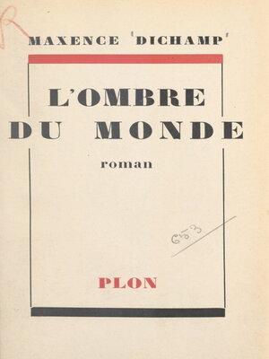 cover image of L'ombre du monde